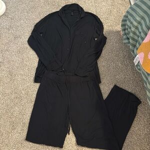 Skims black pj set size Medium